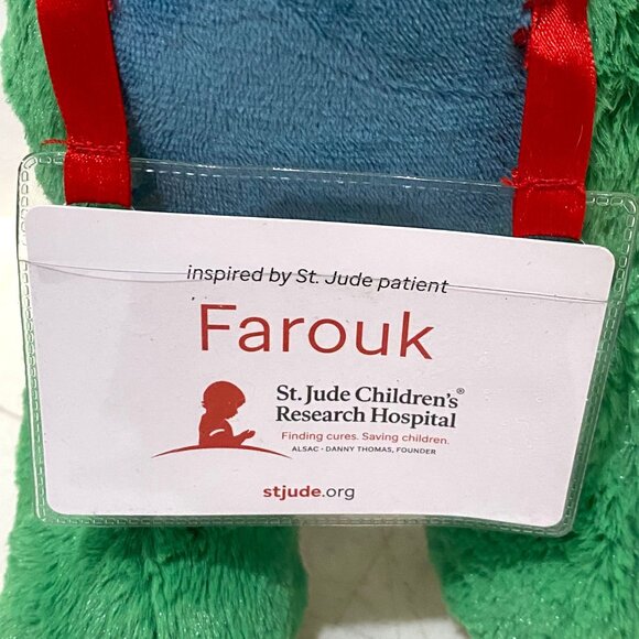 St Jude Dinosaur Plush 13" Standing Green Child Patient Designed Stuffed Animal - Picture 3 of 9